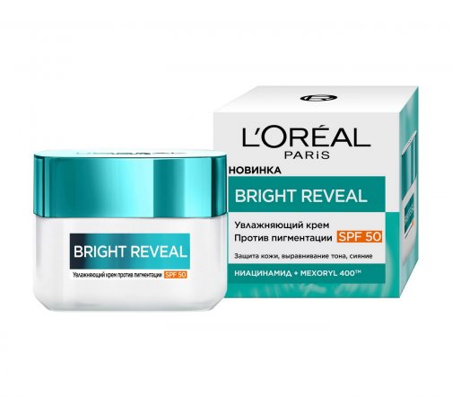 L'Oreal Paris Bright Reveal Крем для лица против пигментации с ниацинамидом SPF50 50мл