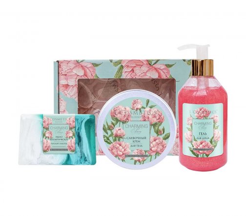 L'Cosmetics Blossom Набор Прикосновение чувств Гель для душа 250мл+Крем для тела 150мл+Мыло 100гр