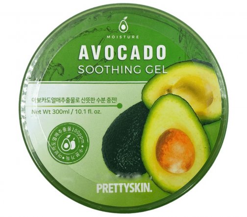 Pretty Skin Gel Avocado Гель мультифункциональный для лица и тела Авокадо 300мл