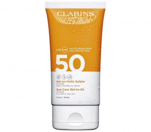 Clarins Solaire Гель солнцезащитный для тела Corps SPF50 150мл