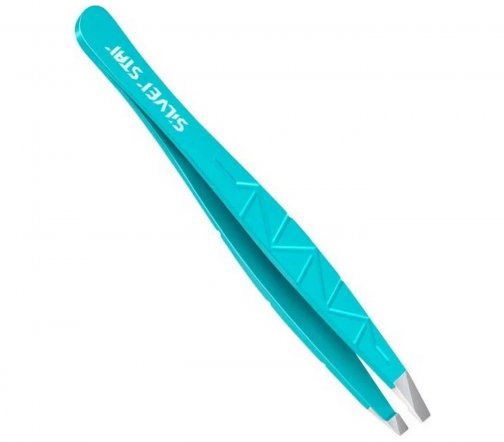Silver Star Classic Пинцет косой бирюзовый Ocean АТ9960
