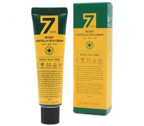 May Island 7 Days Secret Centella Cica Cream Крем восстанавливающий для проблемной кожи с кислотами