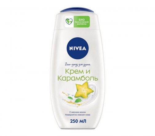 Nivea Гель-уход для душа Крем и Карамболь 250мл