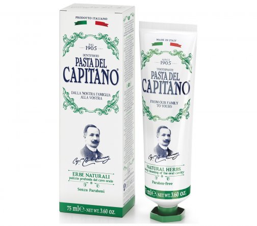 Pasta Del Capitano Паста зубная Натуральные травы 75мл