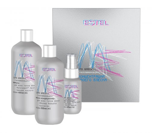 Estel Me Это блеск Набор Шампунь 400мл+ Маска-кондиционер 300мл+Масло-экспресс 65мл