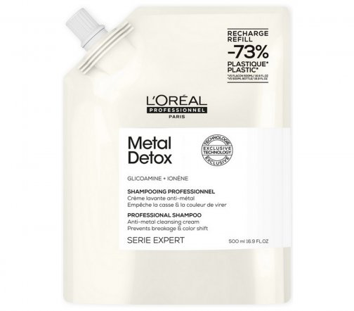 L'oreal Professionnel Metal Detox Шампунь нейтрализующий воздействие металла рефил 500мл