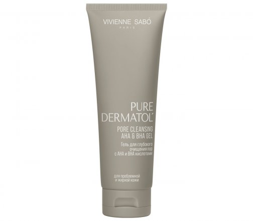 Vivienne Sabo SC Pure Dermatol Гель для глубокого очищения пор с AHA и BHA кислотами 120мл