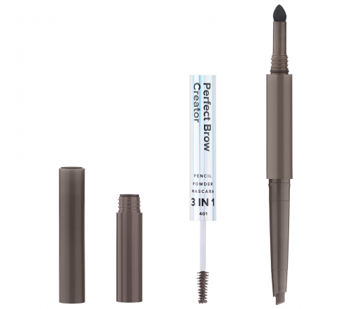 Lamel Professional Карандаш для бровей 3 в 1 Perfect Brow Creator 401 Latte