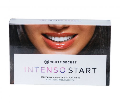 White Secret Intenso Start Полоски отбеливающие для зубов Стартовый мощный курс 7 саше