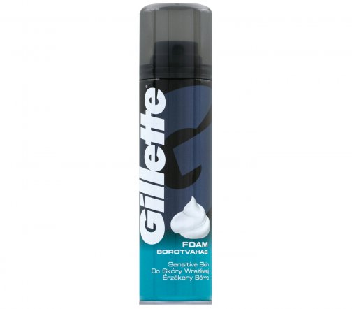 Gillette Men Sensitive Skin Пена для бритья для чувствительной кожи 200мл
