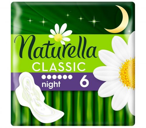 Naturella Прокладки гигиенические Classic Camomile Night 6шт