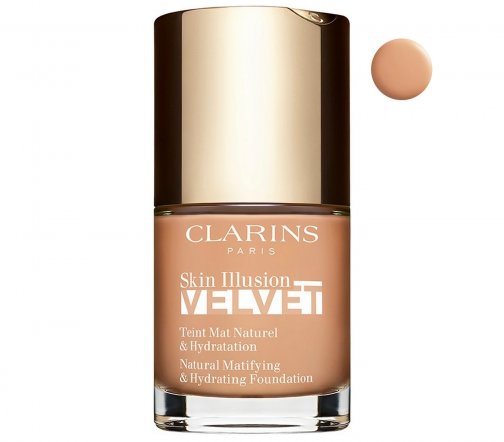 Clarins Тональный крем увлажняющий с матовым покрытием Skin Illusion Velvet