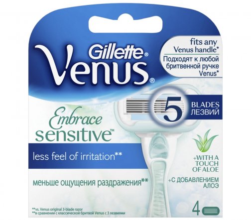 Gillette Venus Embrace Sensitive Кассета сменная 4шт