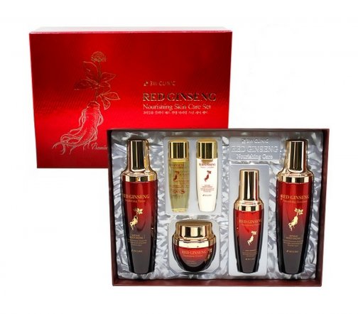 3W Clinic Red Ginseng Набор для лица с экстрактом красного женьшеня
