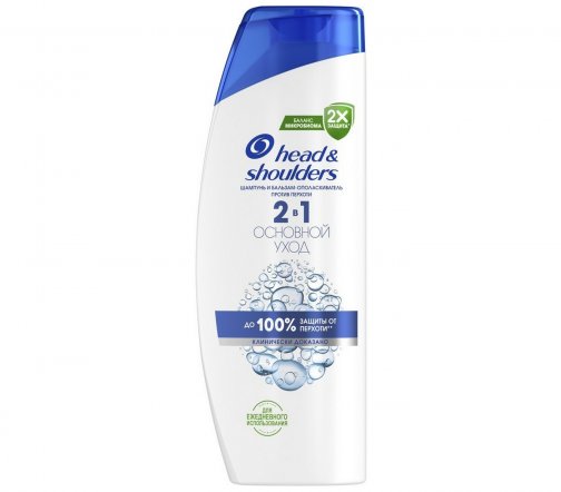 Head&Shoulders Шампунь и бальзам-ополаскиватель 2в1 Основной уход 360мл