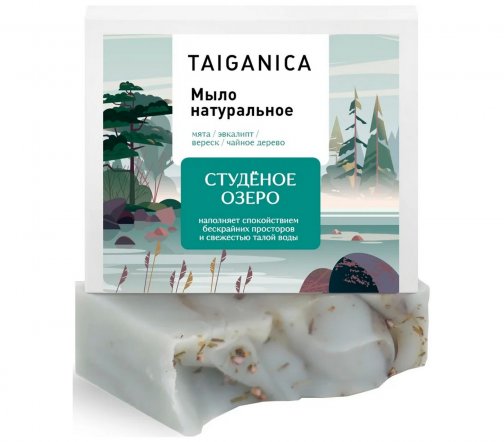 Taiganica Мыло натуральное Студеное озеро 90гр