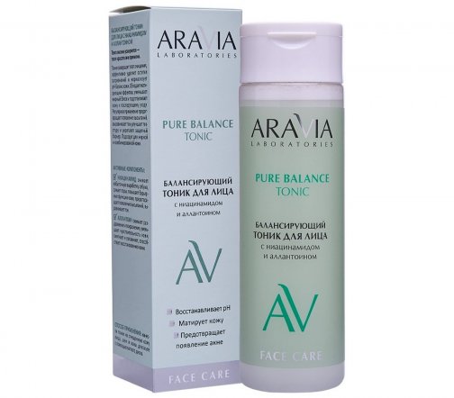 Aravia Professional Тоник балансирующий для лица с ниацинамидом и аллантоином 200мл