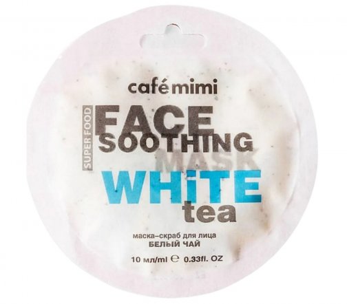 Cafe Mimi Super Food Маска-скраб для лица Чай Матча и Алоэ вера 10мл