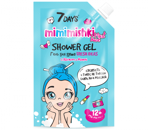 7Days Гель для душа Mimimishki Fresh Ideas 300мл