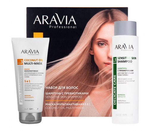 Aravia Professional Набор Hair Relax Шампунь 420мл+Маска мультиактивная 200мл