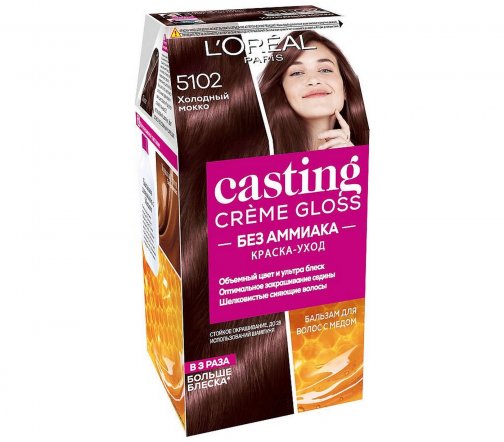 L'Oreal Paris Casting Creme Gloss Краска для волос 5102 Холодный мокко