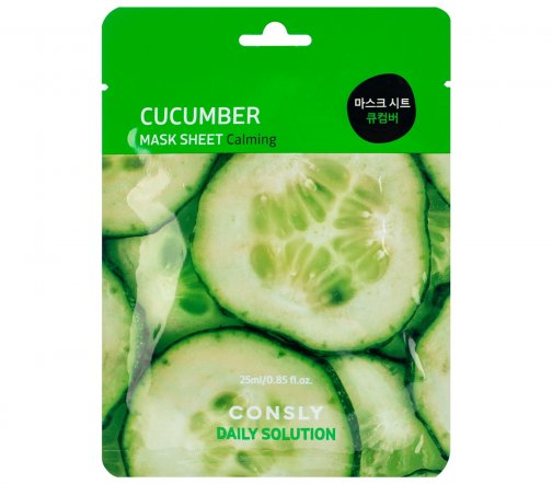 Consly Daily Solution Маска тканевая с экстрактом огурца 25мл