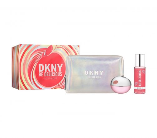 DKNY Be Delicious Fresh Blossom Набор Парфюмерная вода 100мл+Мист 125мл+Косметичка