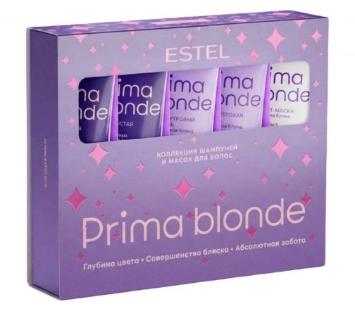 Estel Prima Blond Коллекция шампуней и масок для волос 30мл*5шт