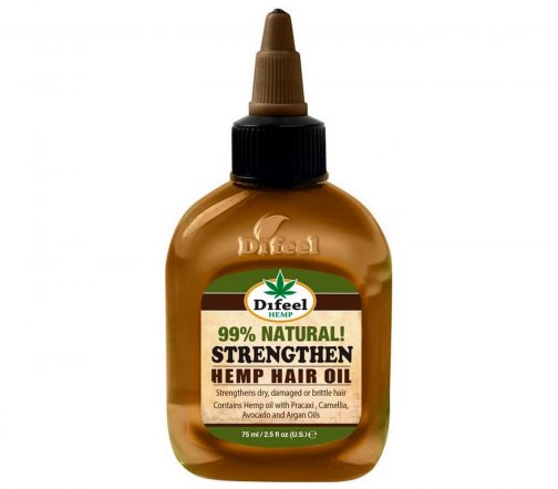 Difeel Масло для волос с коноплей Hair Oil Premium 99% Natural Hemp Oil 75мл