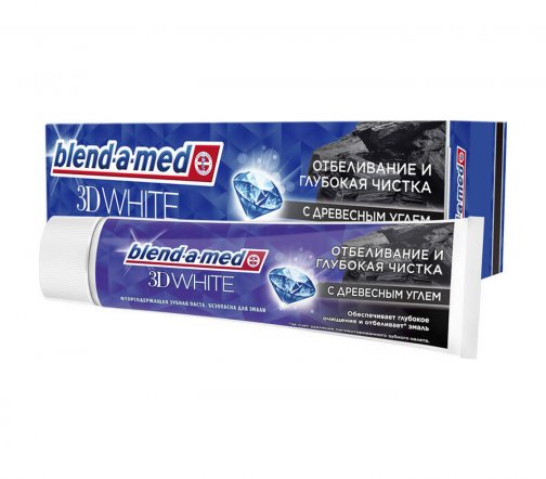 Blend-a-Med Паста зубная 3D White Глубокая Чистка Древесный уголь 75мл