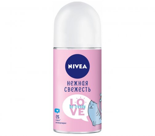 Nivea Дезодорант-антиперспирант ролик Нежная свежесть Love Be Trendy 50мл