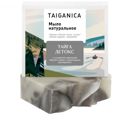 Taiganica Мыло натуральное Тайга детокс 90гр