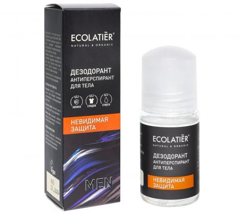 Ecolatier Men Дезодорант-антиперспирант Невидимая защита 50мл