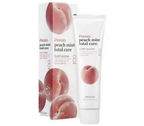 Median Pleasia Peach Mint Паста зубная с нежным ароматным персиком и освежающей мятой 120гр