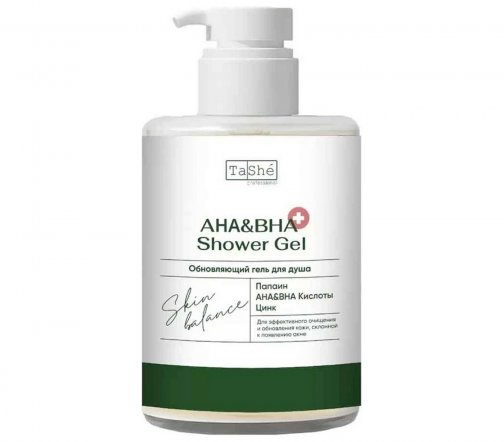 Tashe Professional Гель обновляющий для душа AHA&BHA Skin Balance 250мл