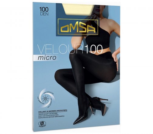 Omsa Колготки Velour Micro 100 den  (Черный)