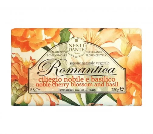 Nesti Dante Romantica Мыло Вишневый Цвет и Базилик 250гр