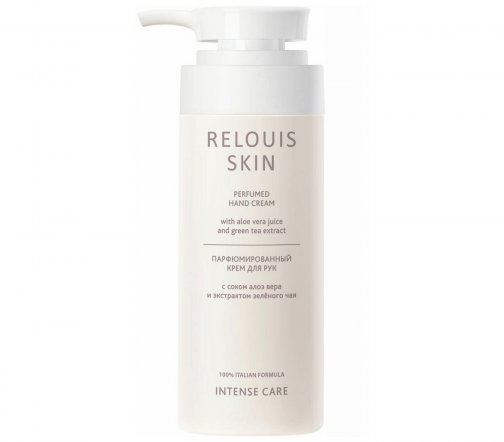 Relouis Skin Крем парфюмированный для рук с соком Алоэ Вера и экстрактом зеленого чая 150мл