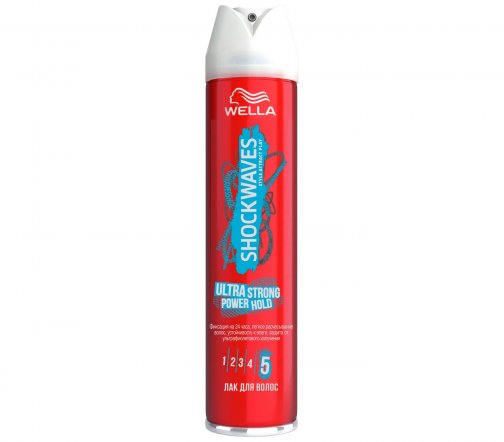 Wella Shockwaves Лак для волос Ultra Strong Power Hold 250мл