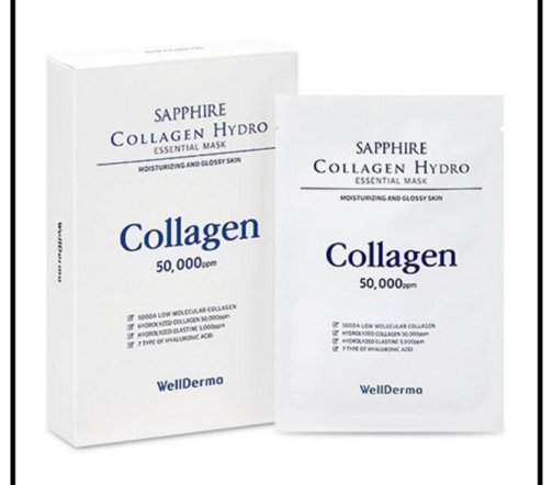 WellDerma Sapphire Collagen Hydro Маска для лица сапфировая коллагеновая гидроэссенциальная