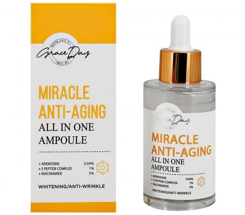 Grace Day Miracle Сыворотка омолаживающая питательная для лица с пептидами Anti-Aging 50мл