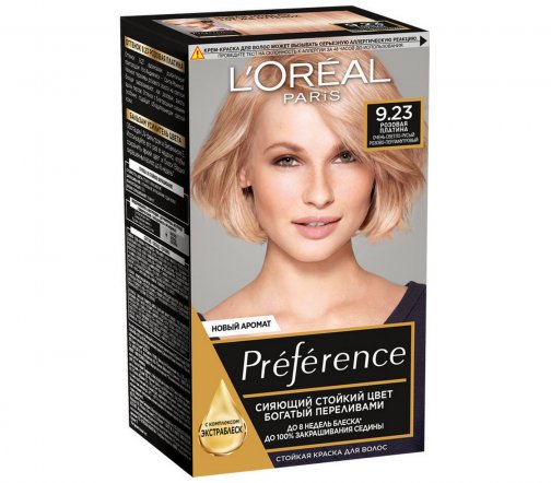 L'Oreal Paris Preference Краска для волос 9.23 Розовая платина