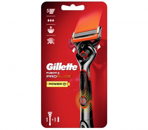 Gillette Men Fusion5 ProGlide Power Red Станок бритвенный с 1 сменной кассетой (с элементом питания)