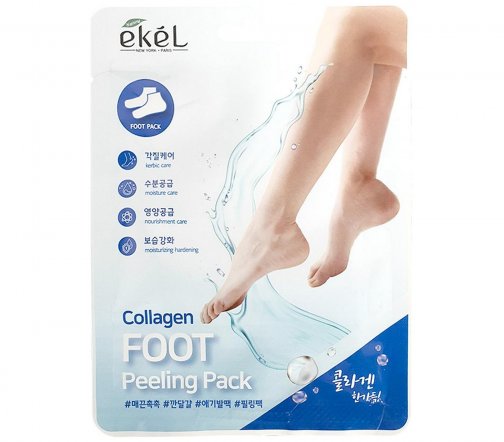 Ekel Пилинг-носочки для ног Collagen Foot 2шт*20мл