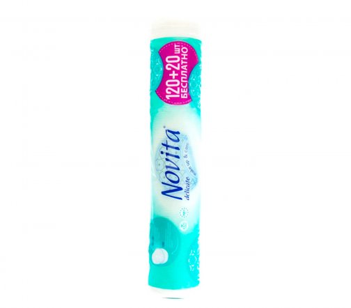 Novita Диски ватные косметические Delicate 120+20шт