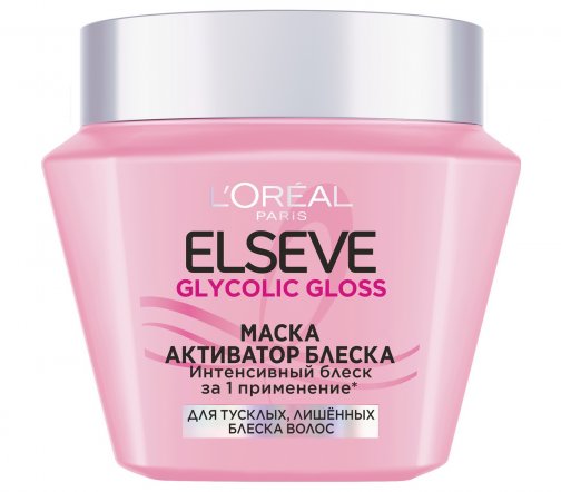 L'Oreal Paris Elseve Glycolic Gloss Маска для волос Активатор блеска 300мл