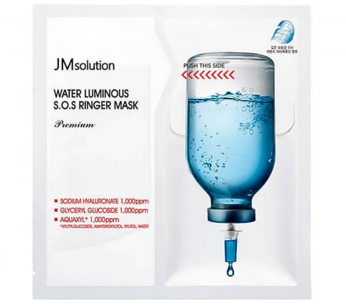 JMSolution Premium Маска-премиум тканевая увлажняющая для лица с гиалуроновой кислотой 33мл
