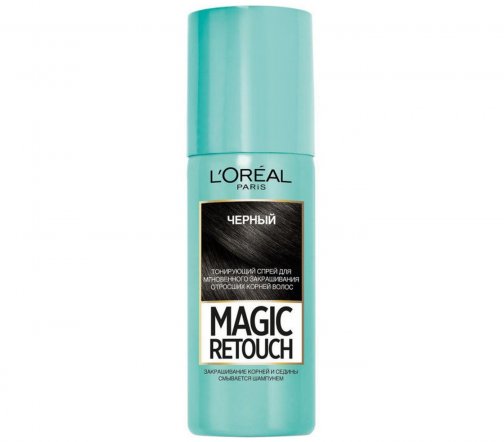 L'Oreal Paris Magic Retouch Спрей тонирующий Черный