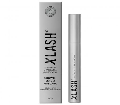 Xlash Термотушь удлиняющая с сывороткой для роста ресниц Growth Serum Mascara 7гр