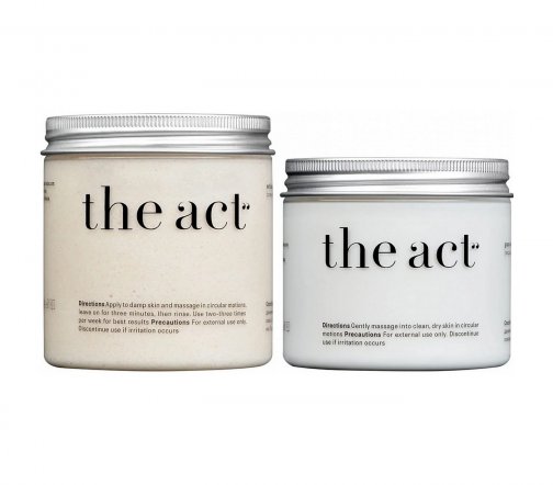 The Act Набор для обновления и питания кожи Кокос Скраб 300мл+Масло твердое 170мл